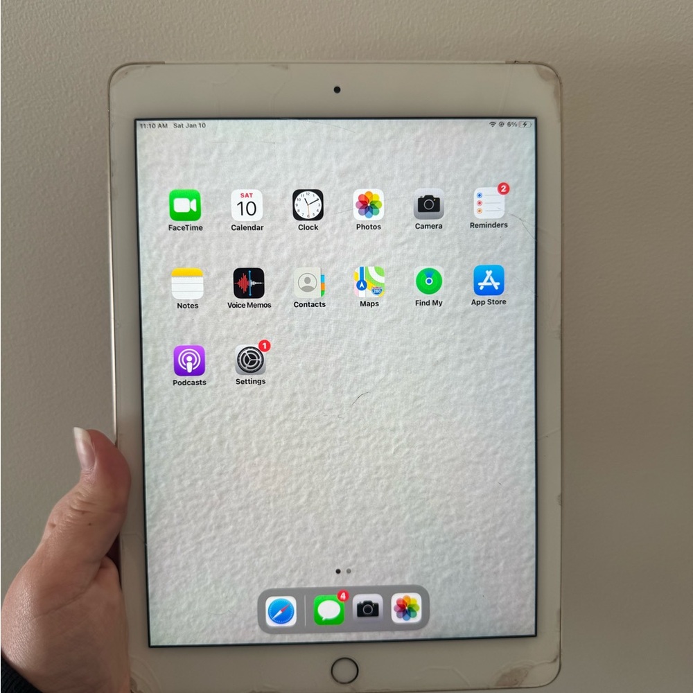 Apple Tablet with Silver Finish